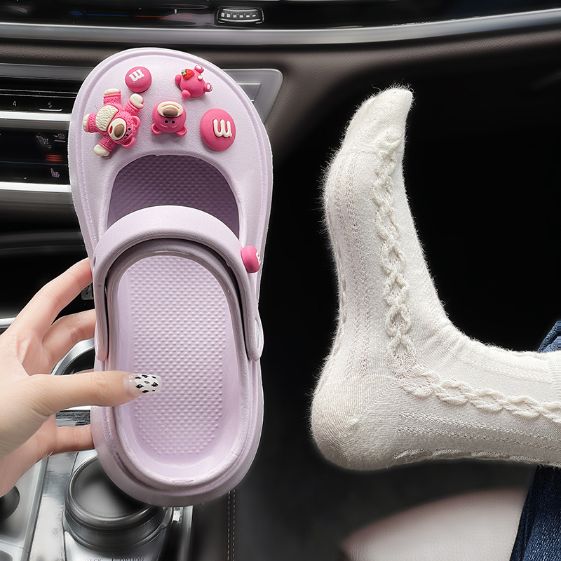 ⚡có hàng sẵn⚡dép cross đế cao Đế Mềm Thoáng Khí Chống Trượt Dễ Thương dép nhựa AB2274