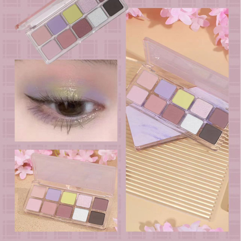 ~ Bảng Phấn Mắt Màu Xanh Lá / Tím / Xanh Lá Mùa Xuân SHEDELLA