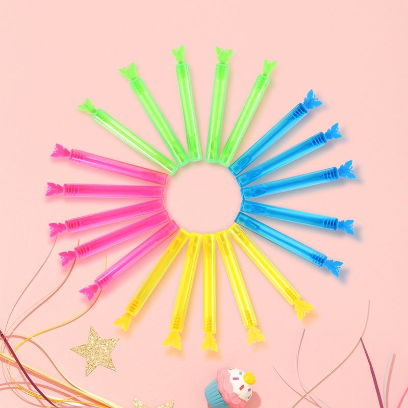 Set 10 / 20 Cây Đũa Thổi Bong Bóng Màu Neon Trang Trí Tiệc