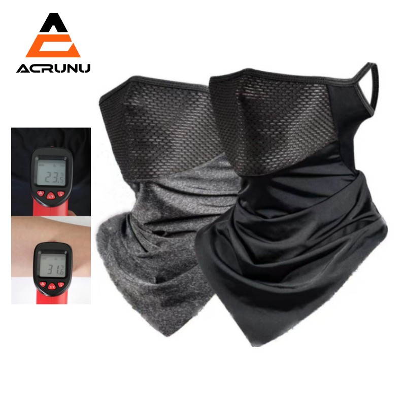 ACRUNU Ice Silk Mặt Nạ Chống Nắng Chống Tia UV Cho Mùa Hè Thoáng Khí Chống Bụi Đi Xe Đạp Khăn Chống Nắng Đi Xe Đạp Che Mặt phụ Kiện Xe Đạp