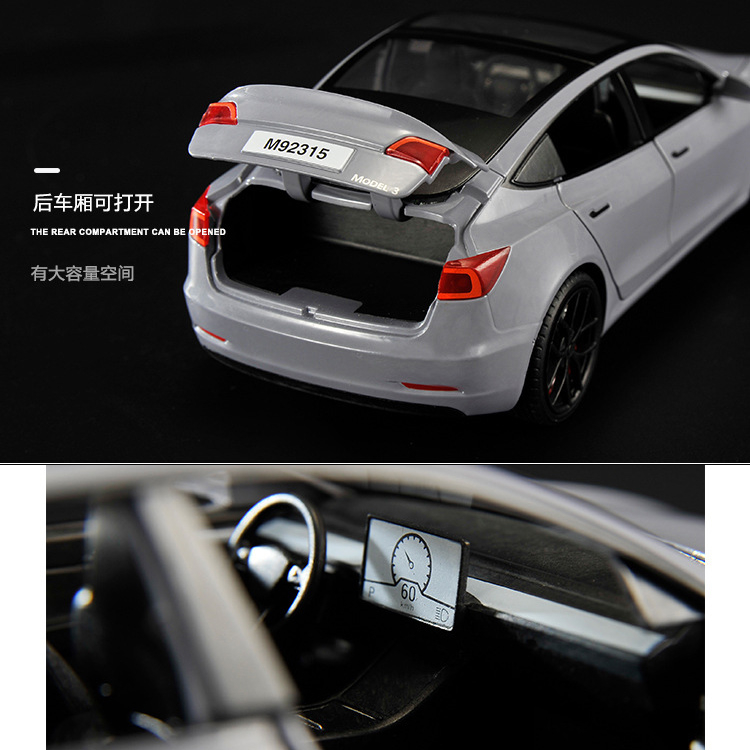 Xe Hơi Đồ Chơi Tesla Model 3 Tỉ Lệ 1 / 24 Cho Trẻ Em