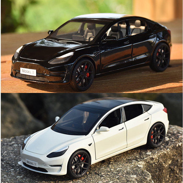 Xe Hơi Đồ Chơi Tesla Model 3 Tỉ Lệ 1 / 24 Cho Trẻ Em