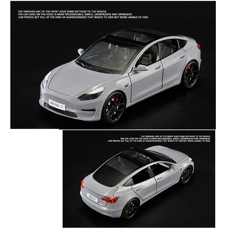 Xe Hơi Đồ Chơi Tesla Model 3 Tỉ Lệ 1 / 24 Cho Trẻ Em