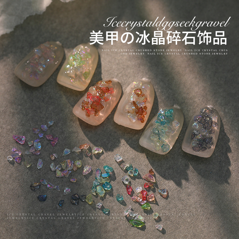 Đá Pha Lê Phân Cực Tự Nhiên 3D Dùng Trang Trí Móng Tay DIY