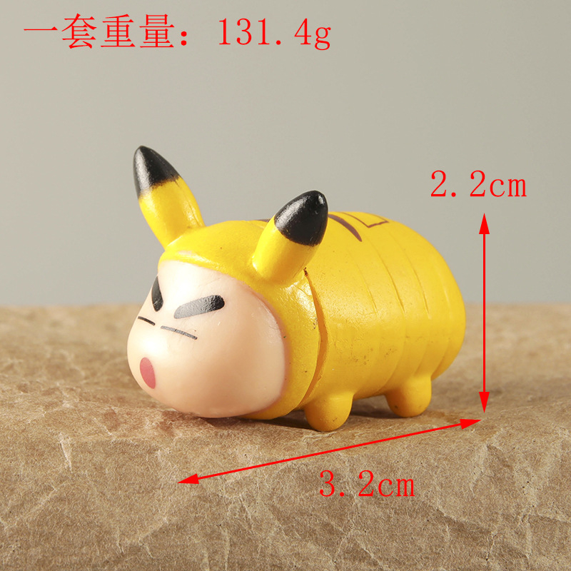Set 14 Mô Hình Nhân Vật Phim Hoạt Hình Shin-chan Bằng PVC