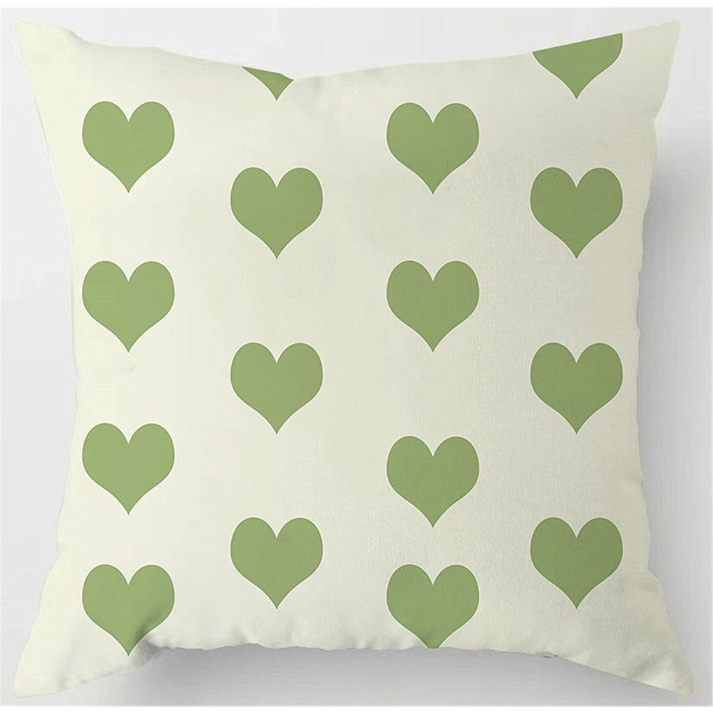 Đệm Bọc Ghế Ngồi Màu Xanh Lá Cây Tươi Mới Kích Thước 70X70.60X60.50X50.45X45.40X40.Vỏ Gối Trang Trí Bằng cotton Mềm Mại