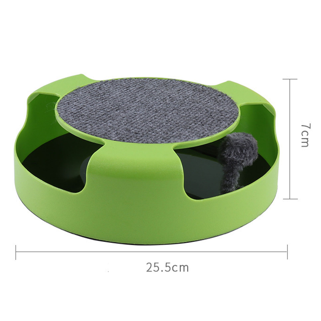 Elsabell. Đồ chơi mèo chuột cho mèo Đồ chơi giải trí tương tác Bàn xoay quán tính Đồ chơi trò chơi bắt mèo cho vật nuôi Đồ chơi vui nhộn mèo con