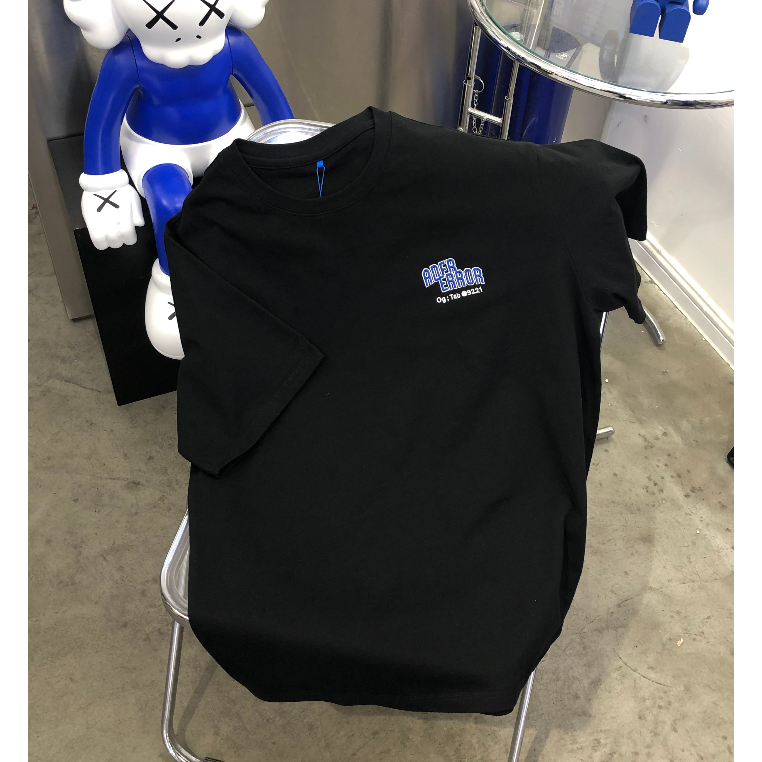 Áo Kiểu Thêu Họa Tiết Phong Cách Cơ Bản🪡Áo Thun cotton Cổ Tròn Ngắn Tay Dáng Rộng In Chữ Thời Trang Mùa Hè Cho Cặp Đôi