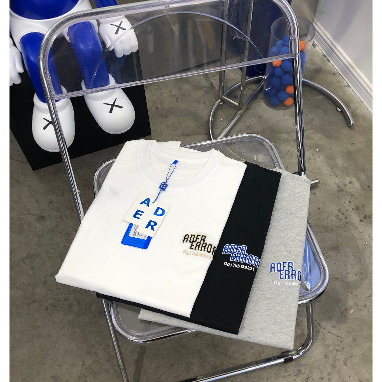 Áo Kiểu Thêu Họa Tiết Phong Cách Cơ Bản🪡Áo Thun cotton Cổ Tròn Ngắn Tay Dáng Rộng In Chữ Thời Trang Mùa Hè Cho Cặp Đôi