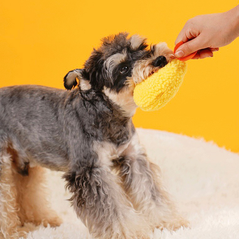 Đồ chơi nhồi bông kiểu dáng tôm chiên xinh xắn cho thú cưng