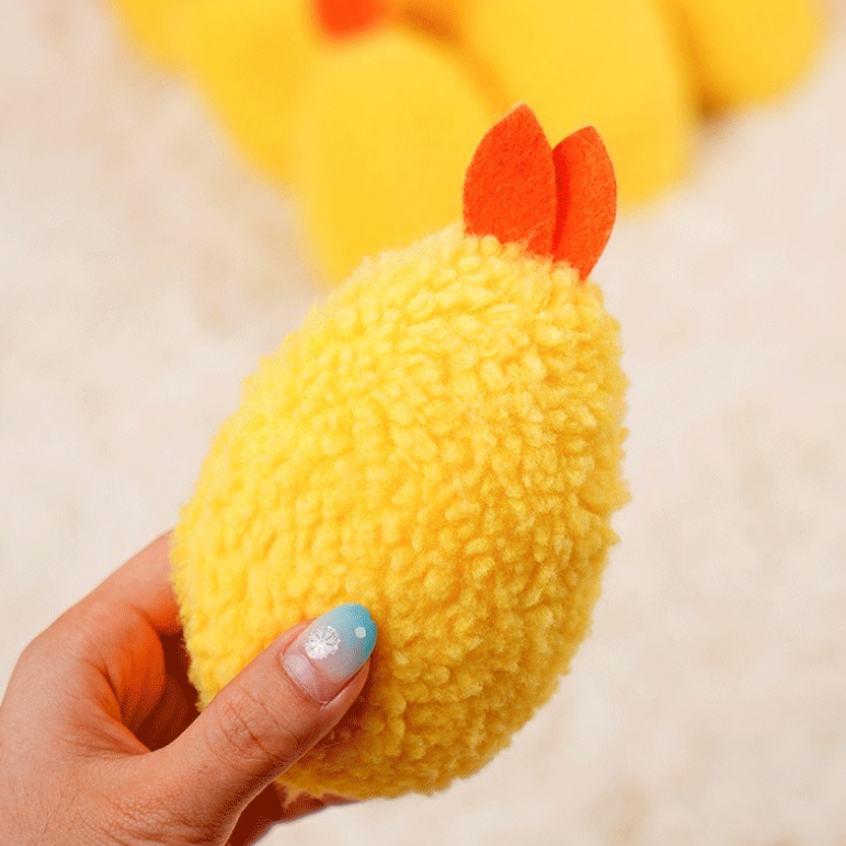 Đồ chơi nhồi bông kiểu dáng tôm chiên xinh xắn cho thú cưng