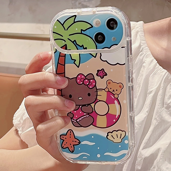 Ốp Điện Thoại TPU Mềm Chống Rơi Họa Tiết Hello Kitty Dễ Thương Cho IPhone 11 12 13 14 Pro Max