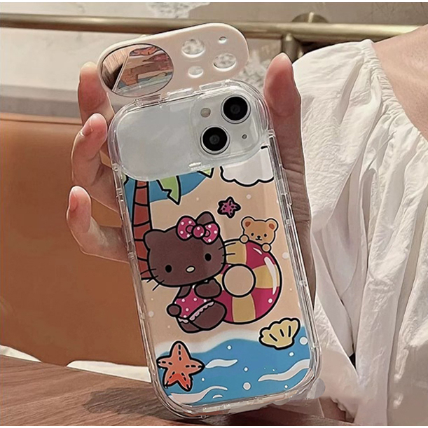 Ốp Điện Thoại TPU Mềm Chống Rơi Họa Tiết Hello Kitty Dễ Thương Cho IPhone 11 12 13 14 Pro Max
