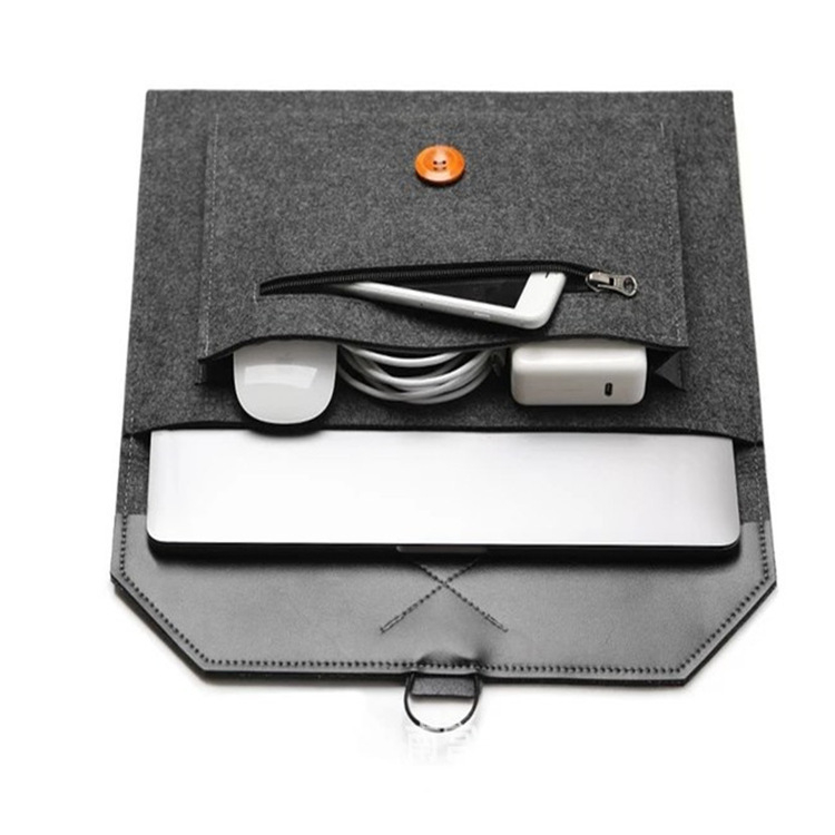 Baona/ RT Túi đựng laptop máy tính bảng vải nỉ dành cho Macbook Air Pro M1 M2 Thinkpad Dell 11 12 13 14 15 inch