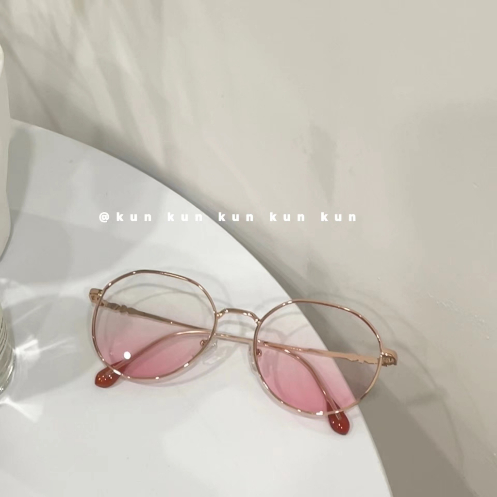 Kính Mắt Gọng Tròn Màu Hồng Thời Trang Dành Cho Nữ Size 50-100 - 400