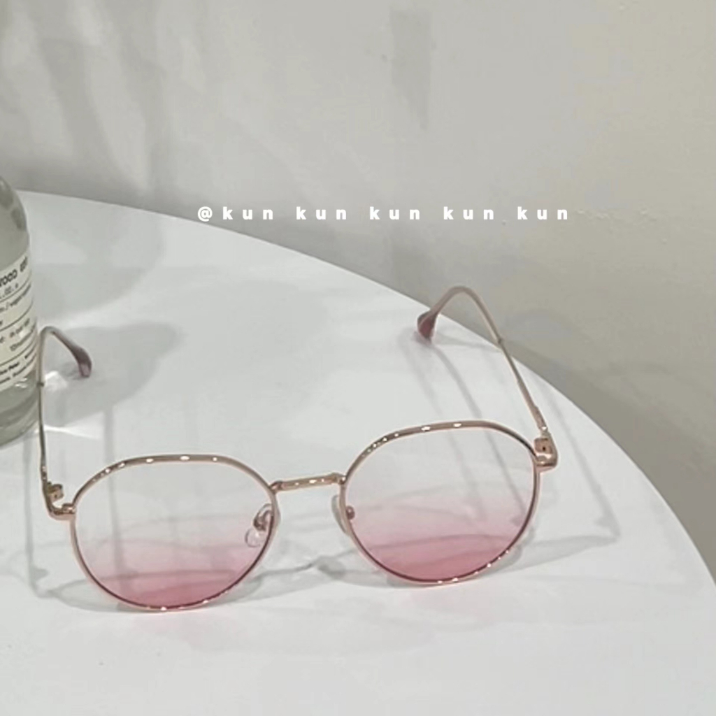 Kính Mắt Gọng Tròn Màu Hồng Thời Trang Dành Cho Nữ Size 50-100 - 400