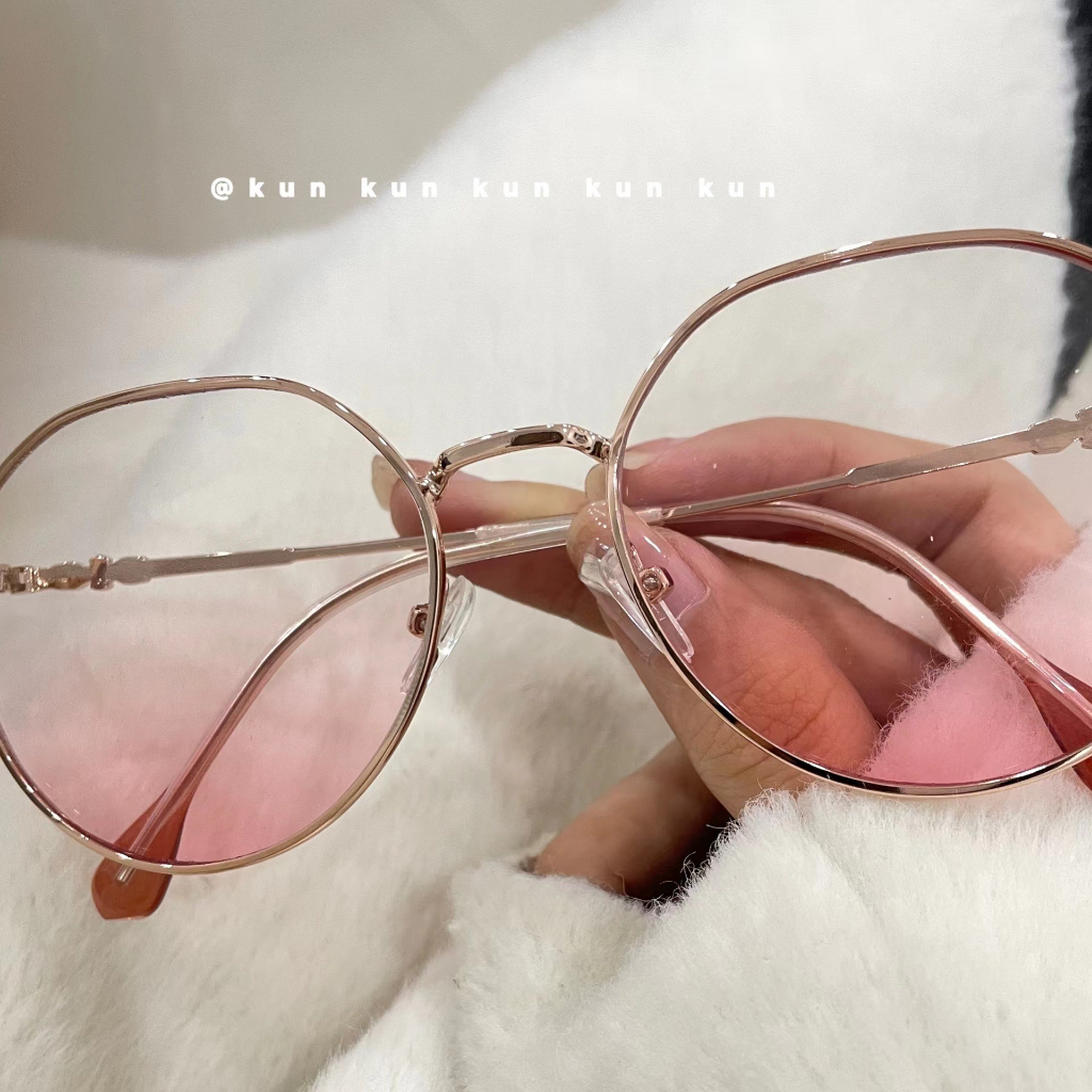 Kính Mắt Gọng Tròn Màu Hồng Thời Trang Dành Cho Nữ Size 50-100 - 400