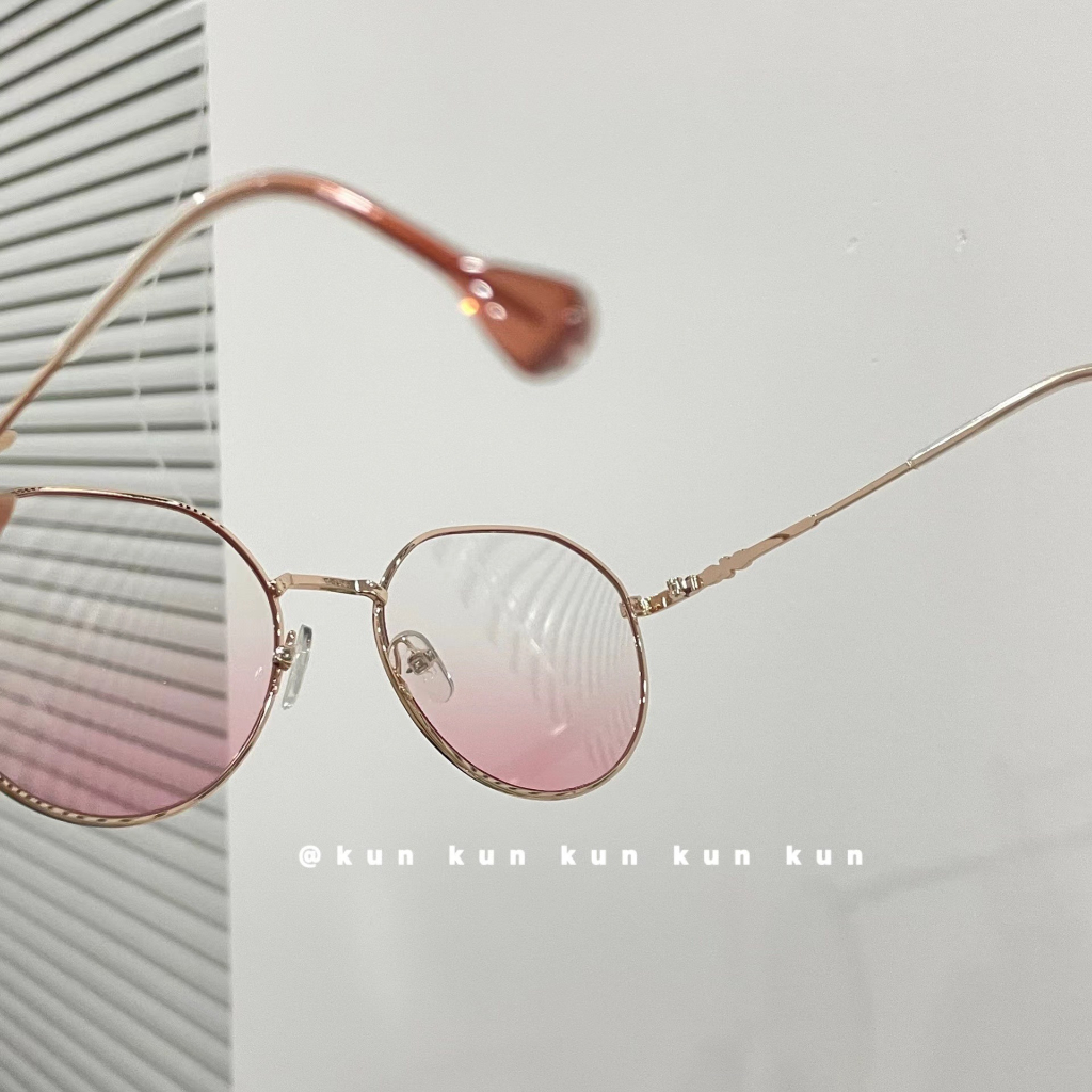 Kính Mắt Gọng Tròn Màu Hồng Thời Trang Dành Cho Nữ Size 50-100 - 400