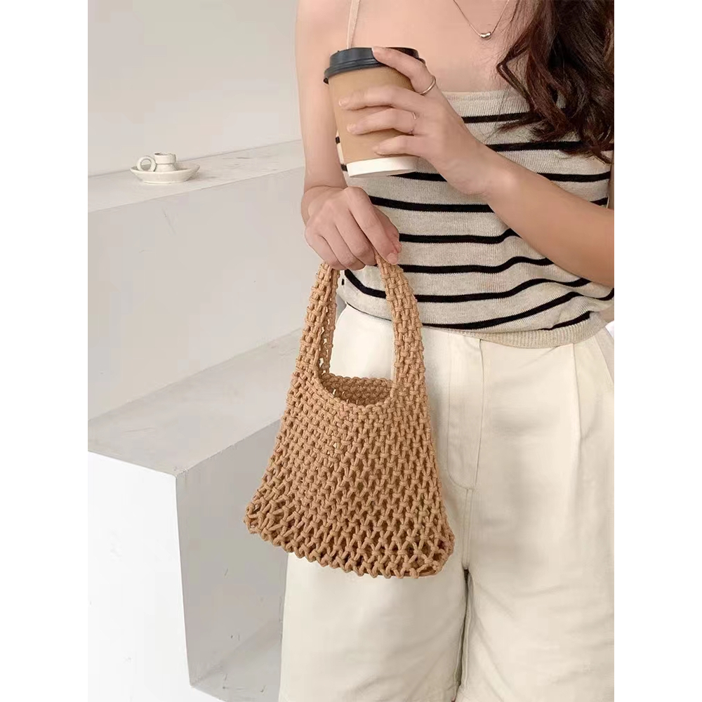 Túi cói Sợi Rơm Dệt Tay Phong Cách Hàn Quốc Mới 2023 Cho Nữ