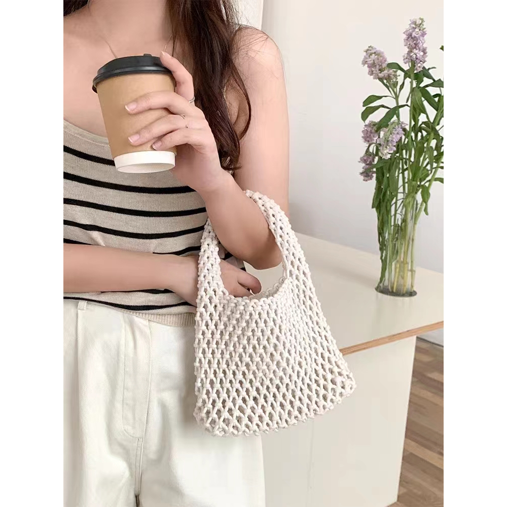 Túi cói Sợi Rơm Dệt Tay Phong Cách Hàn Quốc Mới 2023 Cho Nữ