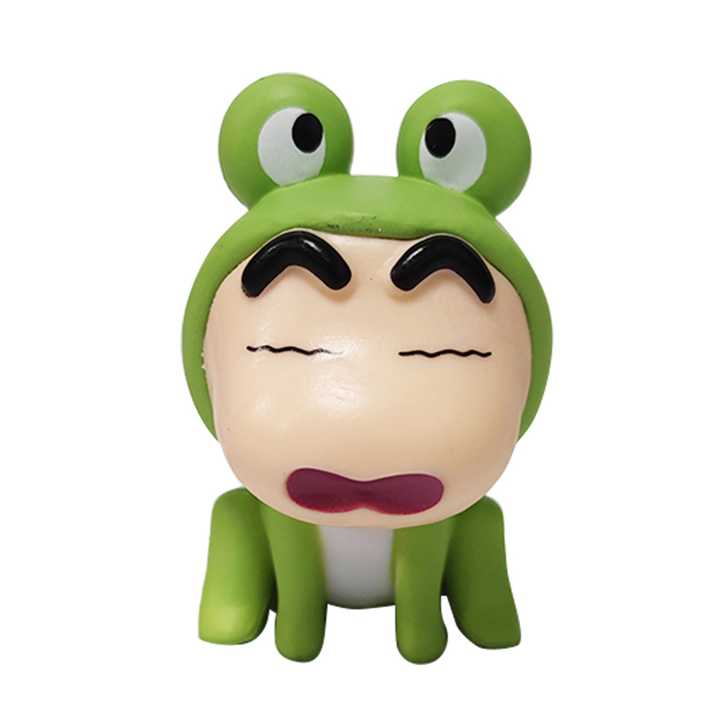 Set 6 Mô Hình Đồ Chơi Nhân Vật Yoshito Usui Shin-chan / Ếch / Mèo / Gấu Trúc / Thỏ Bằng PVC
