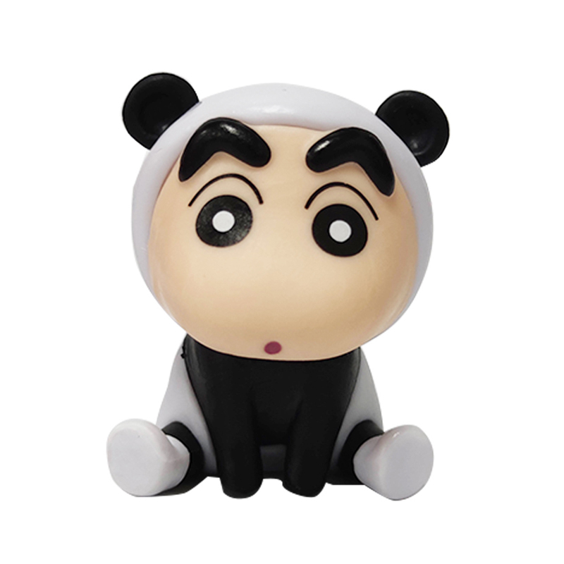 Set 6 Mô Hình Đồ Chơi Nhân Vật Yoshito Usui Shin-chan / Ếch / Mèo / Gấu Trúc / Thỏ Bằng PVC