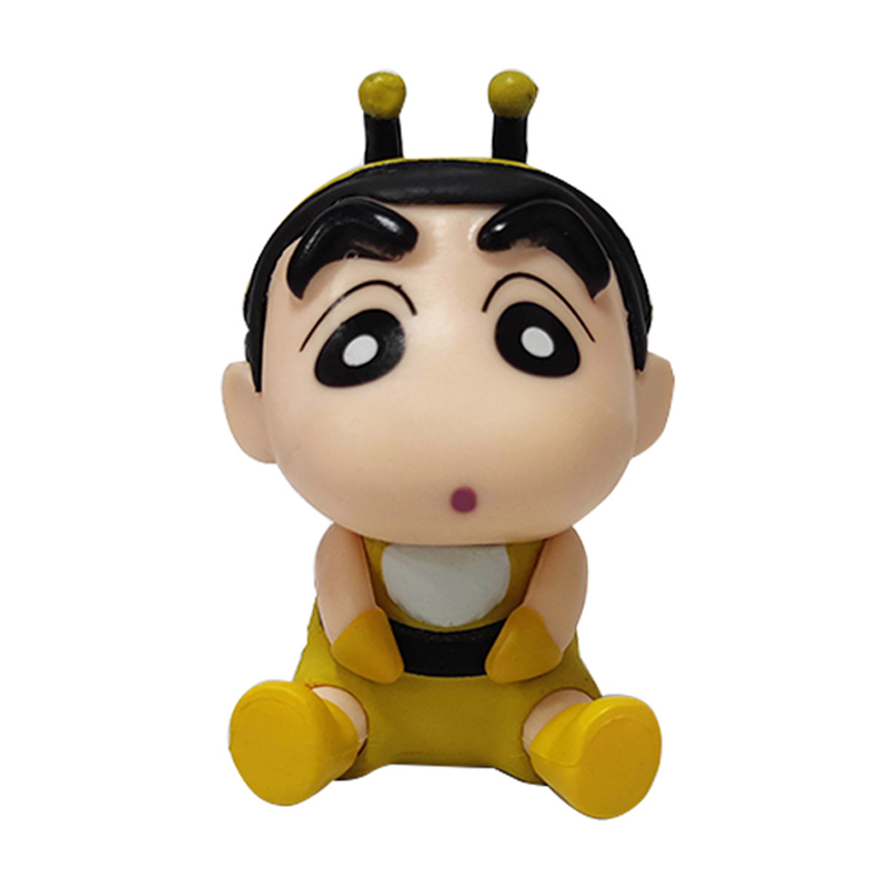 Set 6 Mô Hình Đồ Chơi Nhân Vật Yoshito Usui Shin-chan / Ếch / Mèo / Gấu Trúc / Thỏ Bằng PVC