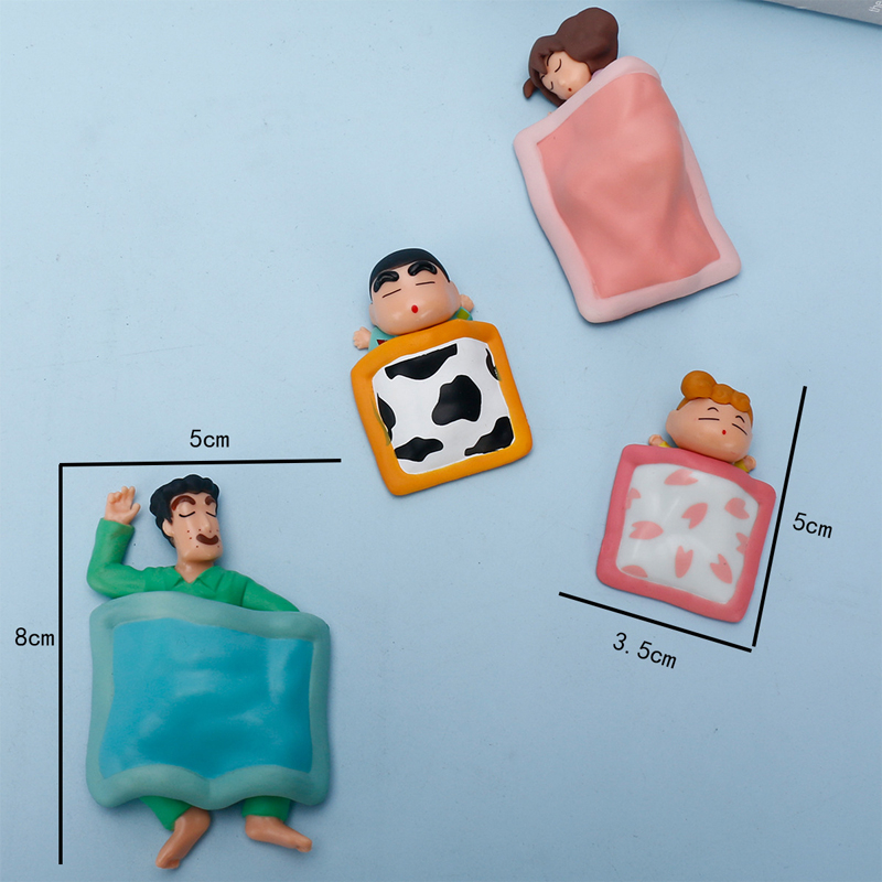Set 4 Mô Hình Nhân Vật Phim Hoạt Hình Shin-chan Bằng PVC