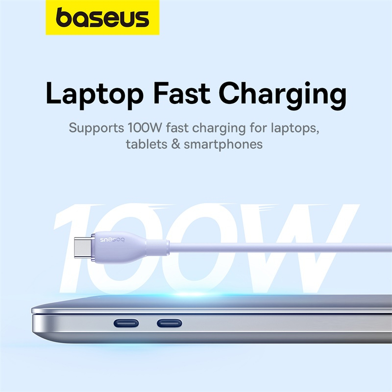 Dây Cáp Sạc Nhanh Baseus USB C PD 100W Cho Laptop