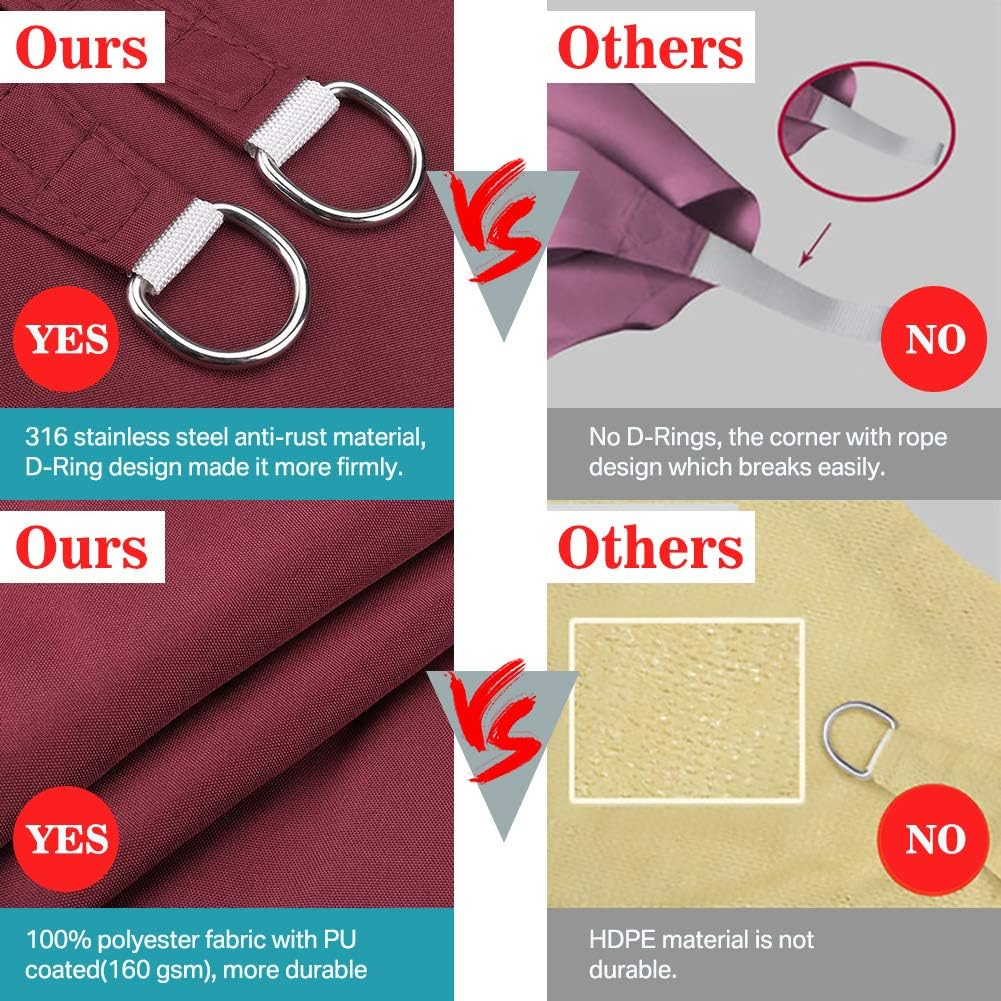 Tấm Bạt Che Nắng 420D Bằng Vải Oxford 98% Chống Tia Cực Tím Chống Nước Chuyên Dụng Cho Sân Vườn