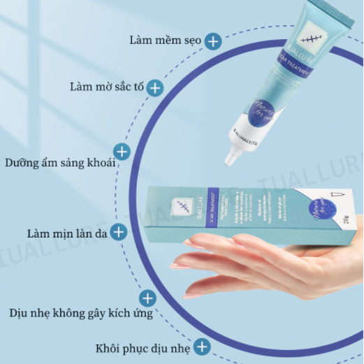 Kem mờ sẹo mờ thâm sẹo lồi sẹo lõm sẹo do mụn và giảm rạn da hiệu quả 20g nhanh chóng làm mờ sẹo lồi sẹo lõm