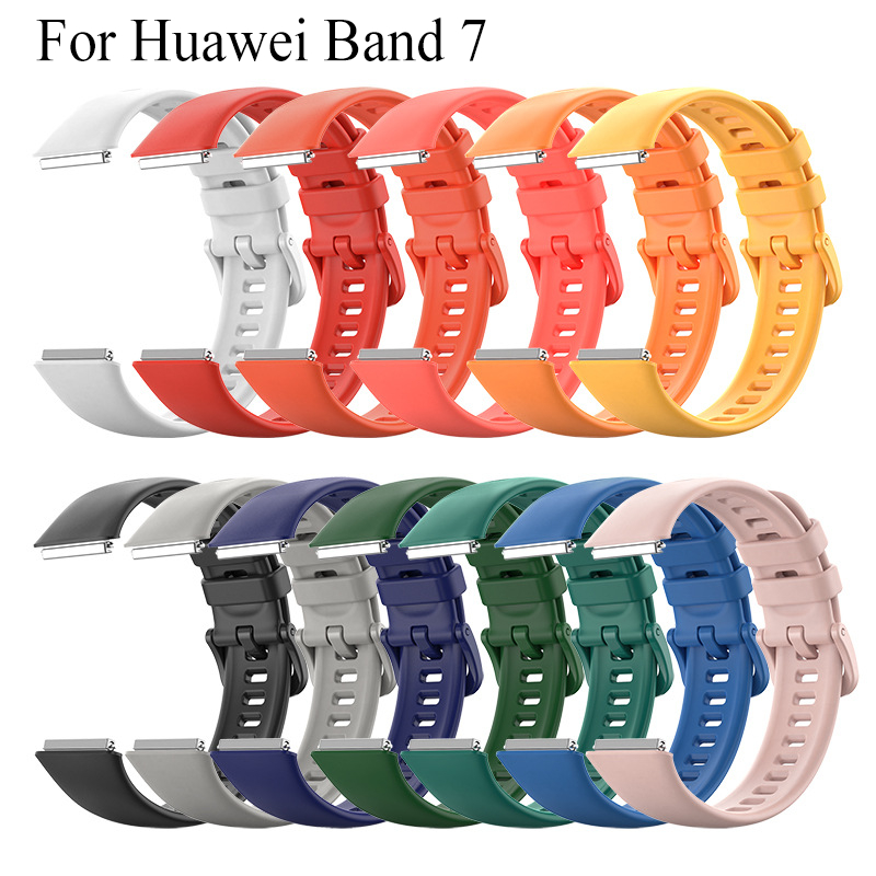 Dây Đeo Thay Thế Bằng Silicone Mềm Nhiều Màu Sắc Cho Huawei Band 8 7 6 8