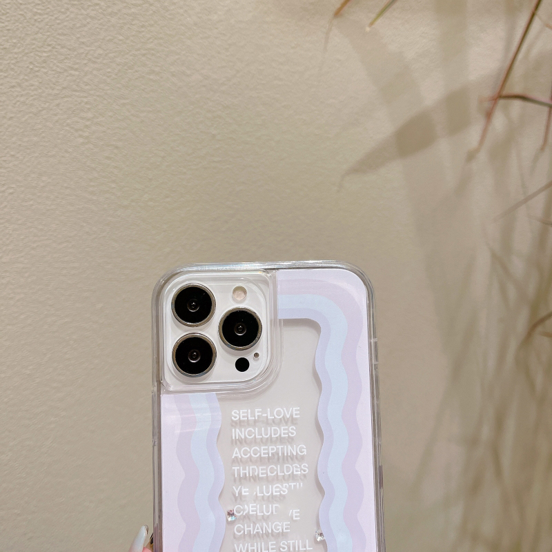 Ốp Điện Thoại Silicon Mềm Trong Suốt Chống Sốc Họa Tiết Gợn Sóng Đơn Giản Cho iPhone 14 13 12 11 Pro Max 14 Plus