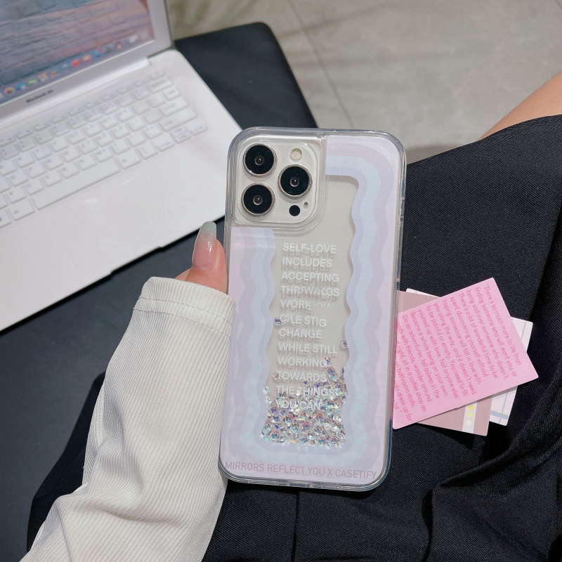 Ốp Điện Thoại Silicon Mềm Trong Suốt Chống Sốc Họa Tiết Gợn Sóng Đơn Giản Cho iPhone 14 13 12 11 Pro Max 14 Plus