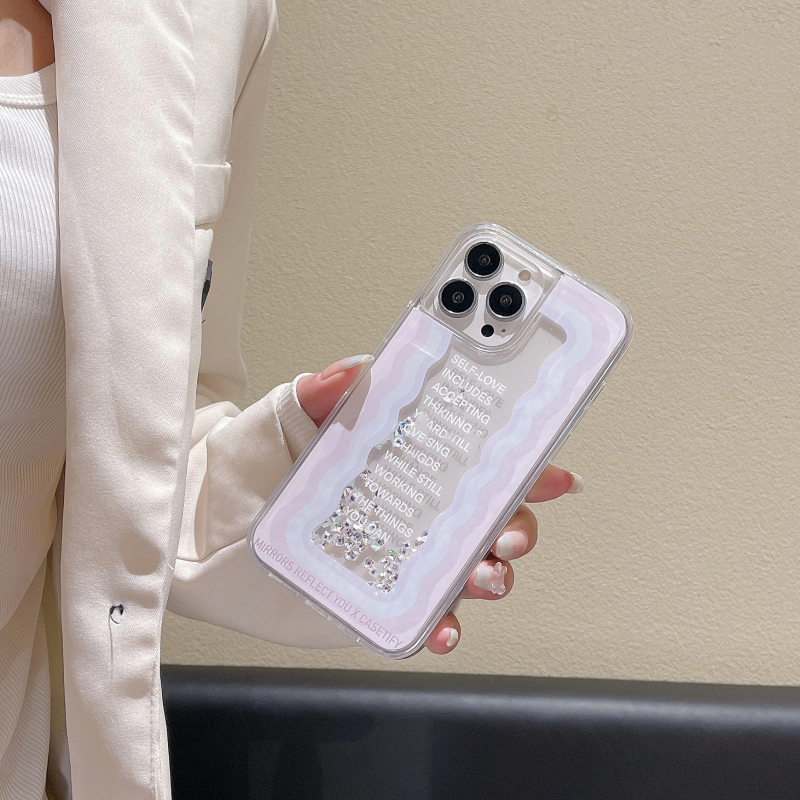 Ốp Điện Thoại Silicon Mềm Trong Suốt Chống Sốc Họa Tiết Gợn Sóng Đơn Giản Cho iPhone 14 13 12 11 Pro Max 14 Plus