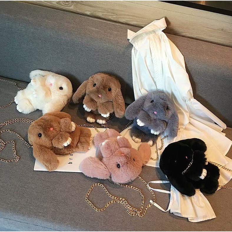 Túi đeo chéo thỏ cotton ngyên chất phong cáh Hàn Quốc thời trang dành cho nữ | BigBuy360 - bigbuy360.vn