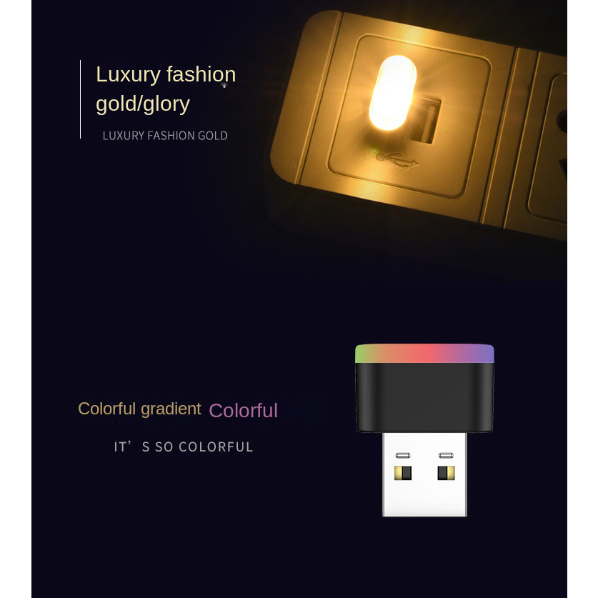 Đèn led usb mini 5v Trang Trí Nội Thất Xe Hơi