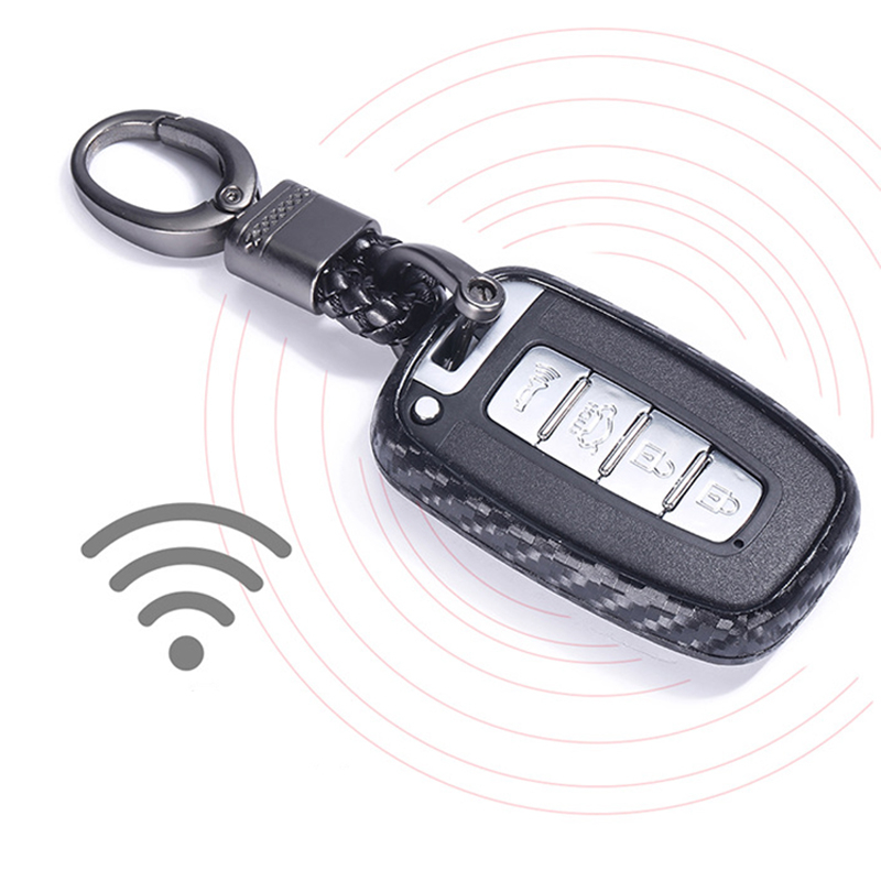 Silicone Ốp chìa khóa carbon xe Kia Forte, Kia Sorento, Kia Carens 2009-2012 kèm móc treo