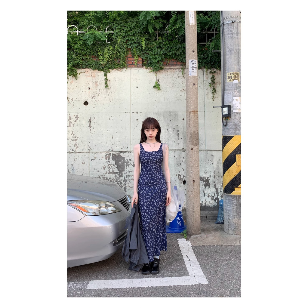 Đầm Hoa Không Tay Dáng Ôm Phong Cách Hàn Quốc Thời Trang Mùa Hè 2023 Mới