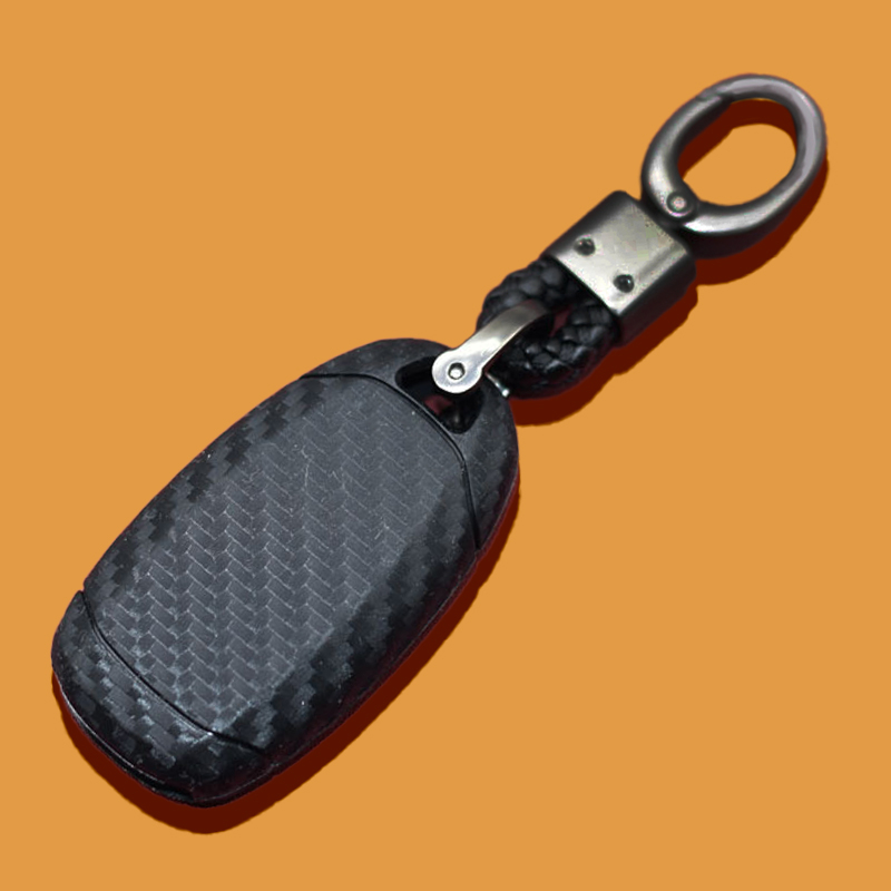 Ốp Khoá Accent 2021Ốp Chìa Khoá Accent Bọc Chìa Khoá Santafe Hyundai Kona Tucson I10 Sợi carbon silicone