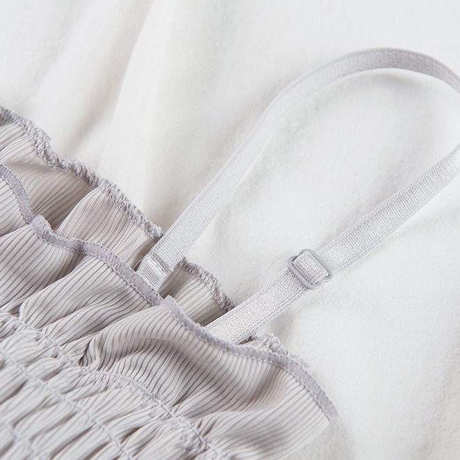 Jiashucheng Áo Lót Lụa Mát Không Gọng Chống Chói Phong Cách Hàn Quốc Thời Trang Mùa Hè Dễ Phối Đồ