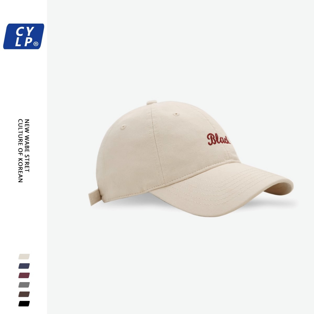 Mũ Lưỡi Trai Mềm Thêu Chữ Phong Cách Hàn Quốc Thời Trang Xuân Hè Cho Cặp Đôi