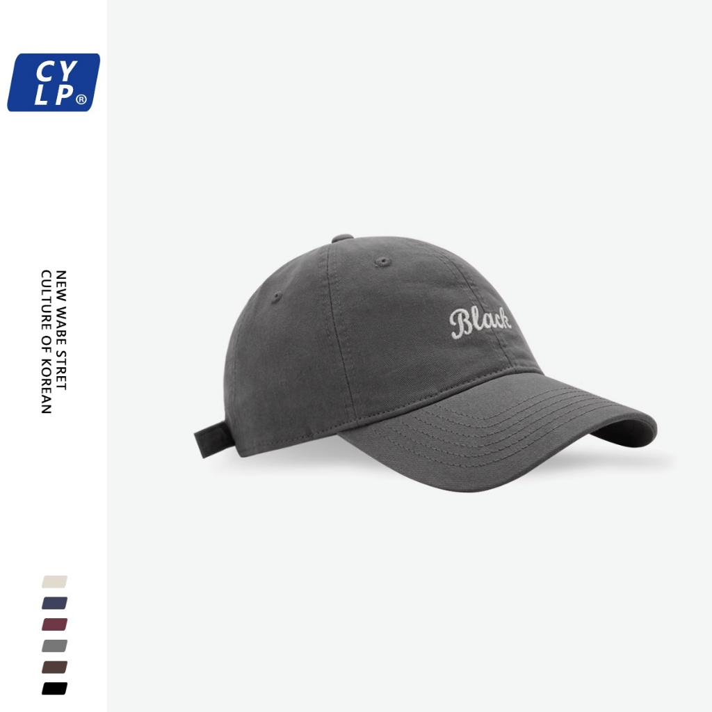 Mũ Lưỡi Trai Mềm Thêu Chữ Phong Cách Hàn Quốc Thời Trang Xuân Hè Cho Cặp Đôi