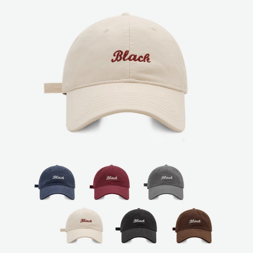 Mũ Lưỡi Trai Mềm Thêu Chữ Phong Cách Hàn Quốc Thời Trang Xuân Hè Cho Cặp Đôi