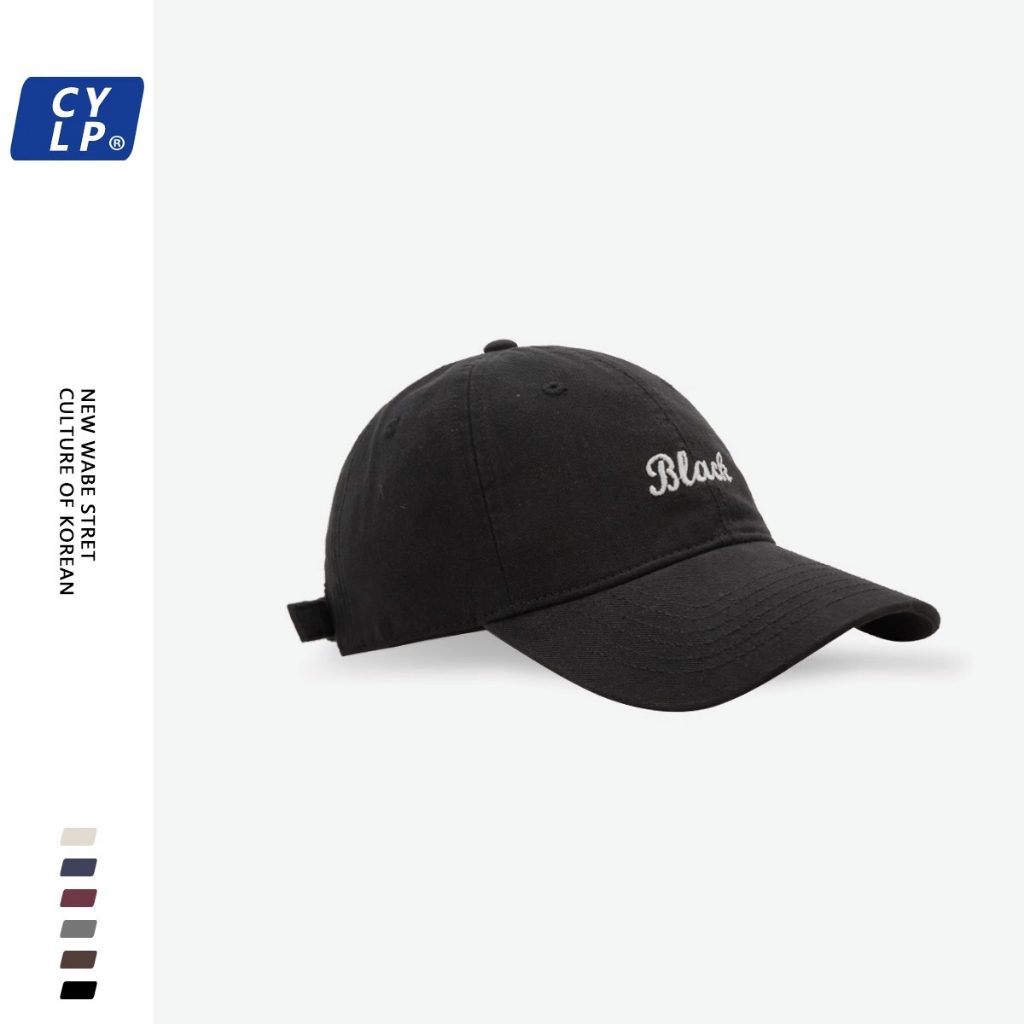 Mũ Lưỡi Trai Mềm Thêu Chữ Phong Cách Hàn Quốc Thời Trang Xuân Hè Cho Cặp Đôi