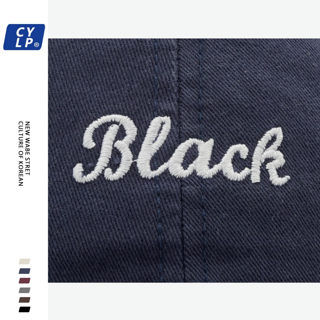 Mũ Lưỡi Trai Mềm Thêu Chữ Phong Cách Hàn Quốc Thời Trang Xuân Hè Cho Cặp Đôi