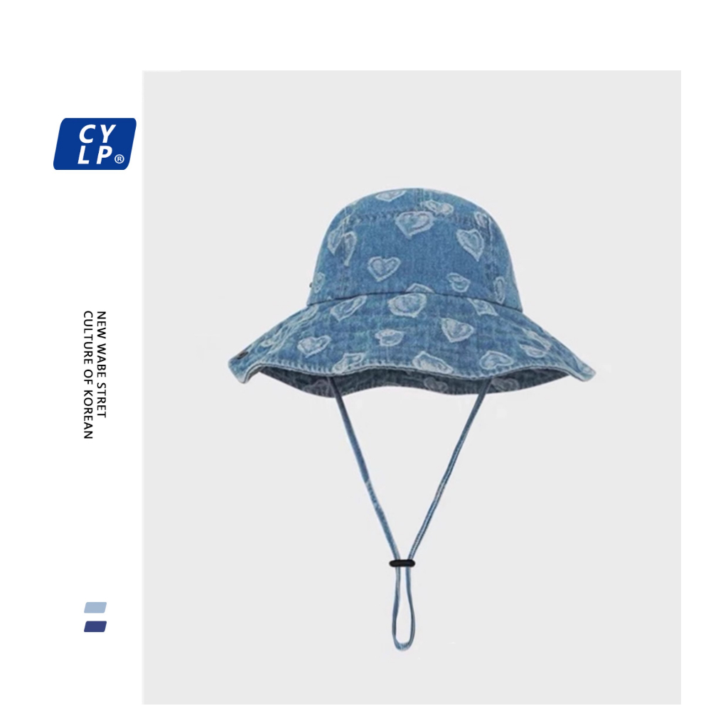 Mũ Bucket Chất Liệu Denim Phong Cách Retro Nhật Bản Cho Nữ