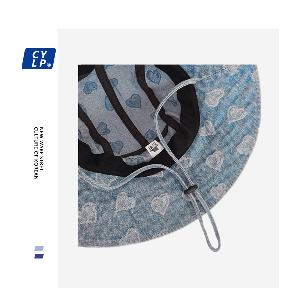 Mũ Bucket Chất Liệu Denim Phong Cách Retro Nhật Bản Cho Nữ