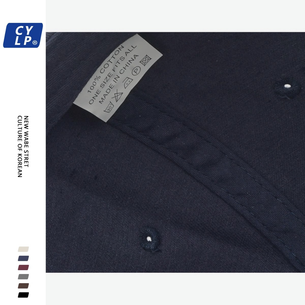 Mũ Lưỡi Trai Mềm Thêu Chữ Phong Cách Hàn Quốc Thời Trang Xuân Hè Cho Cặp Đôi