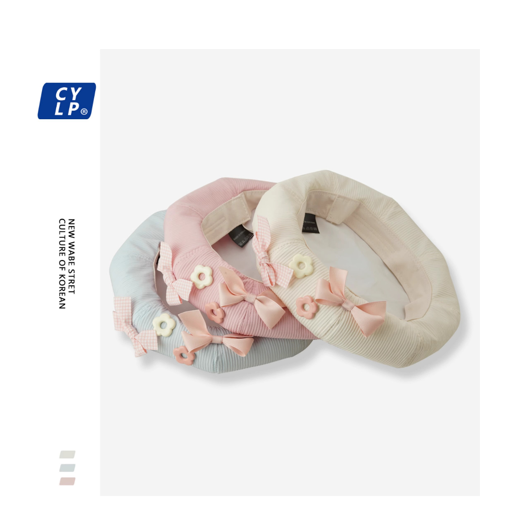 Mũ Beret Đính Nơ Hoa Nhỏ Dễ Thương Ngọt Ngào Thời Trang Mùa Hè Cho Nữ